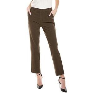NWT BCBGMaxazria Piper Pants Size M Spanish Moss Pleat Front Pull-On Cropped